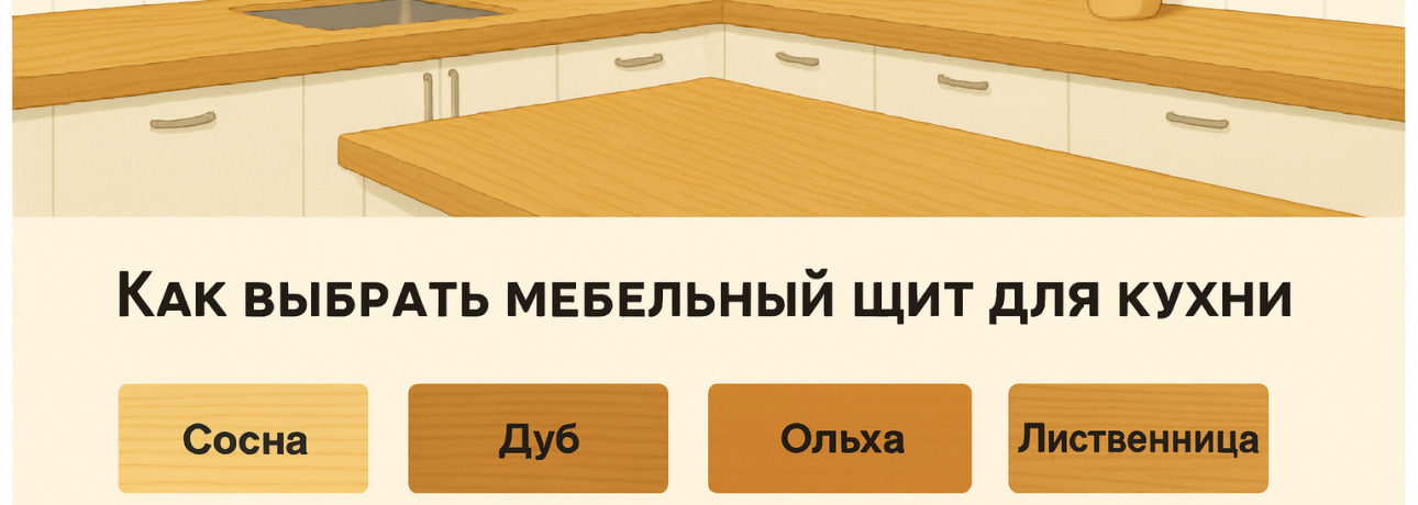 Как выбрать мебельный щит для кухни: советы по материалам и обработке