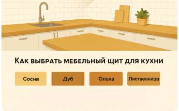 Как выбрать мебельный щит для кухни: советы по материалам и обработке