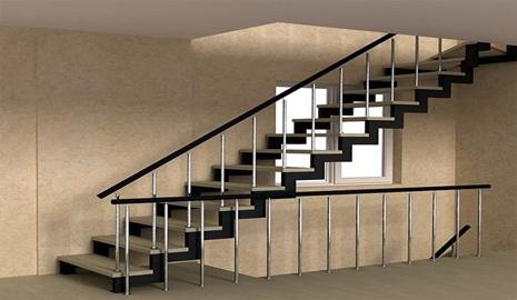 Металлические лестницы на второй этаж в частном доме